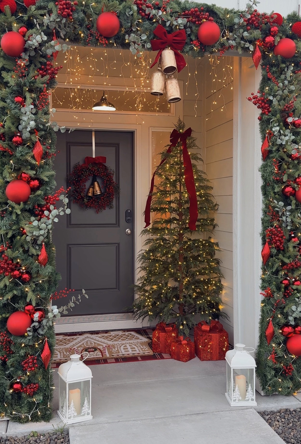 Front door Christmas decor 🎄

#LTKHoliday #LTKSeasonal #LTKHome