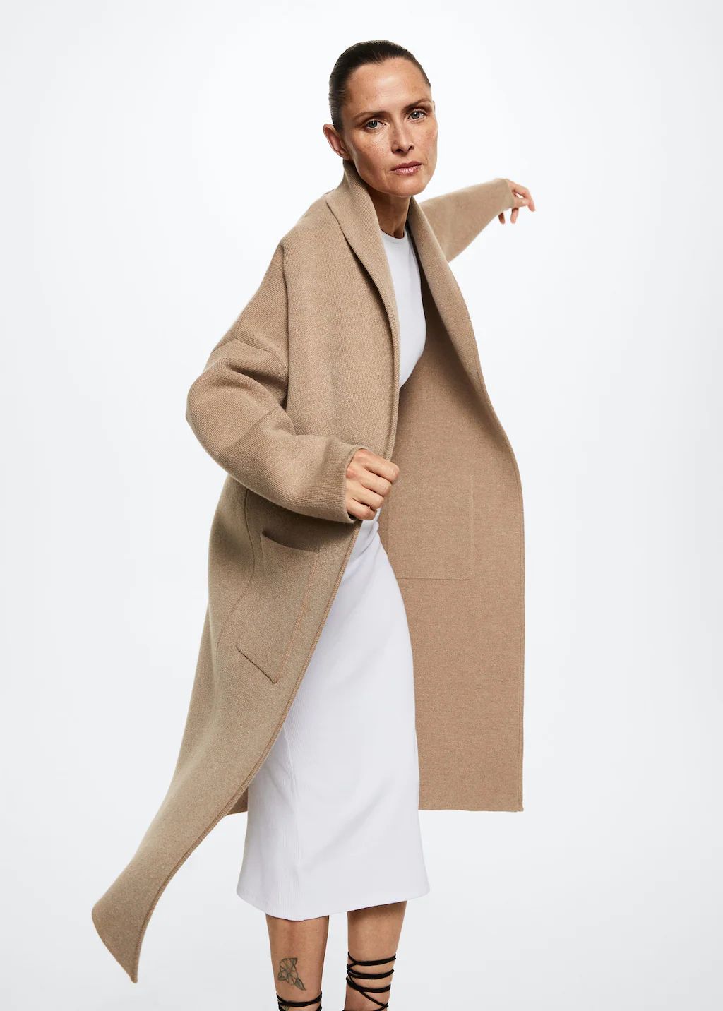 Oversized coat with pockets -  Women | Mango USA | MANGO (US)