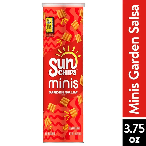 SunChips Minis Garden Salsa Flavored Canister, 3.75 oz | Walmart (US)