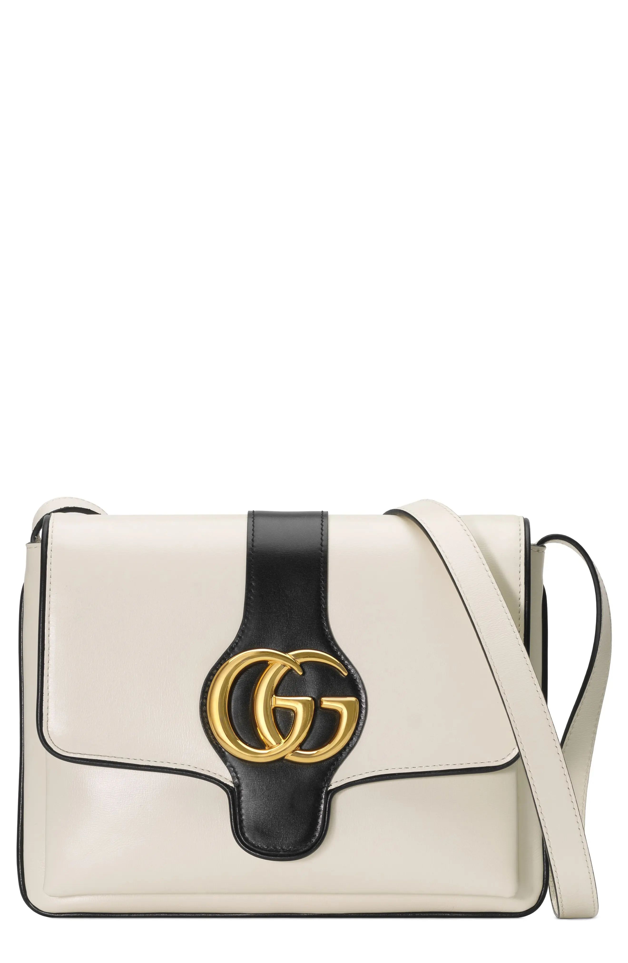 Gucci Mediumleather Shoulder Bag - White | Nordstrom