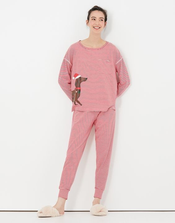 Dreamley Long Sleeve Jersey Pajama Set | Joules (US)