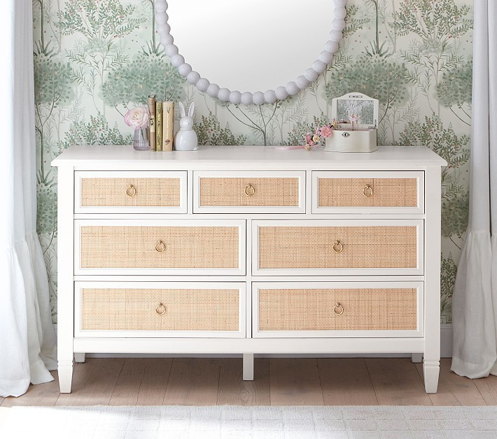 Ava Regency Caned Extra-Wide Dresser (56") | Pottery Barn Kids