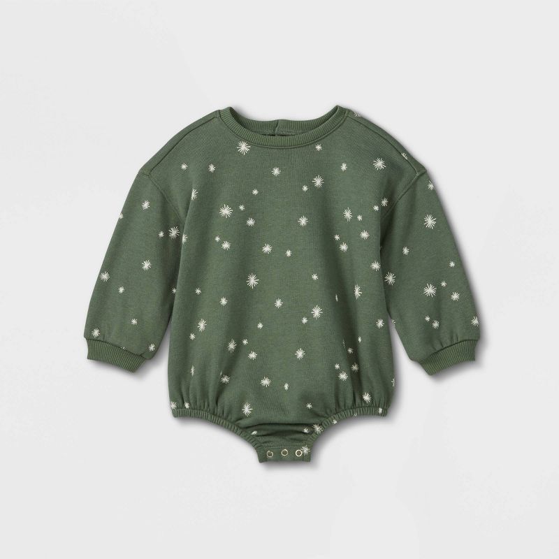 Grayson Collective Baby Star Bubble Sweatshirt - Green | Target