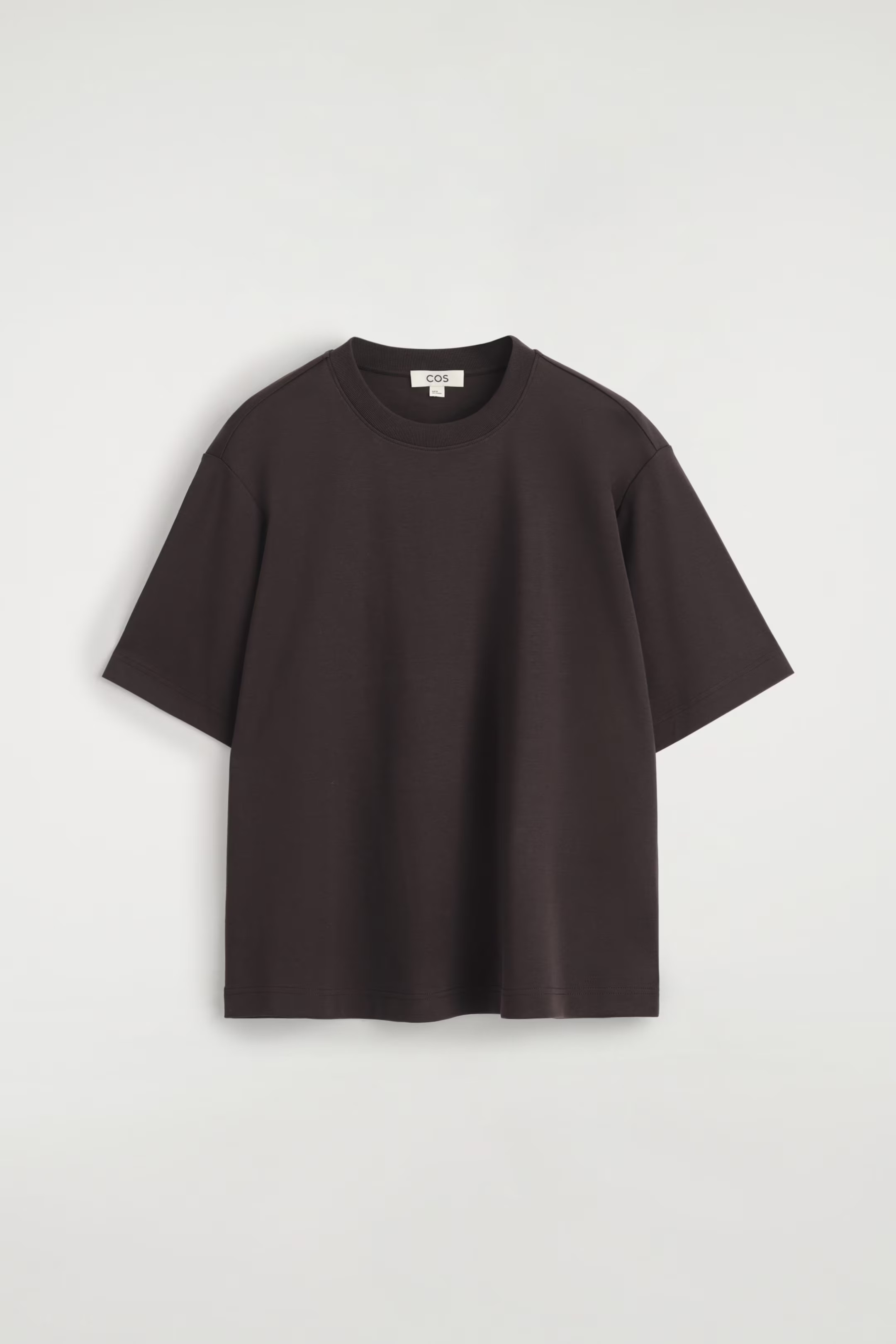 OVERSIZED T-SHIRT - DARK BROWN | COS US | COS (US)