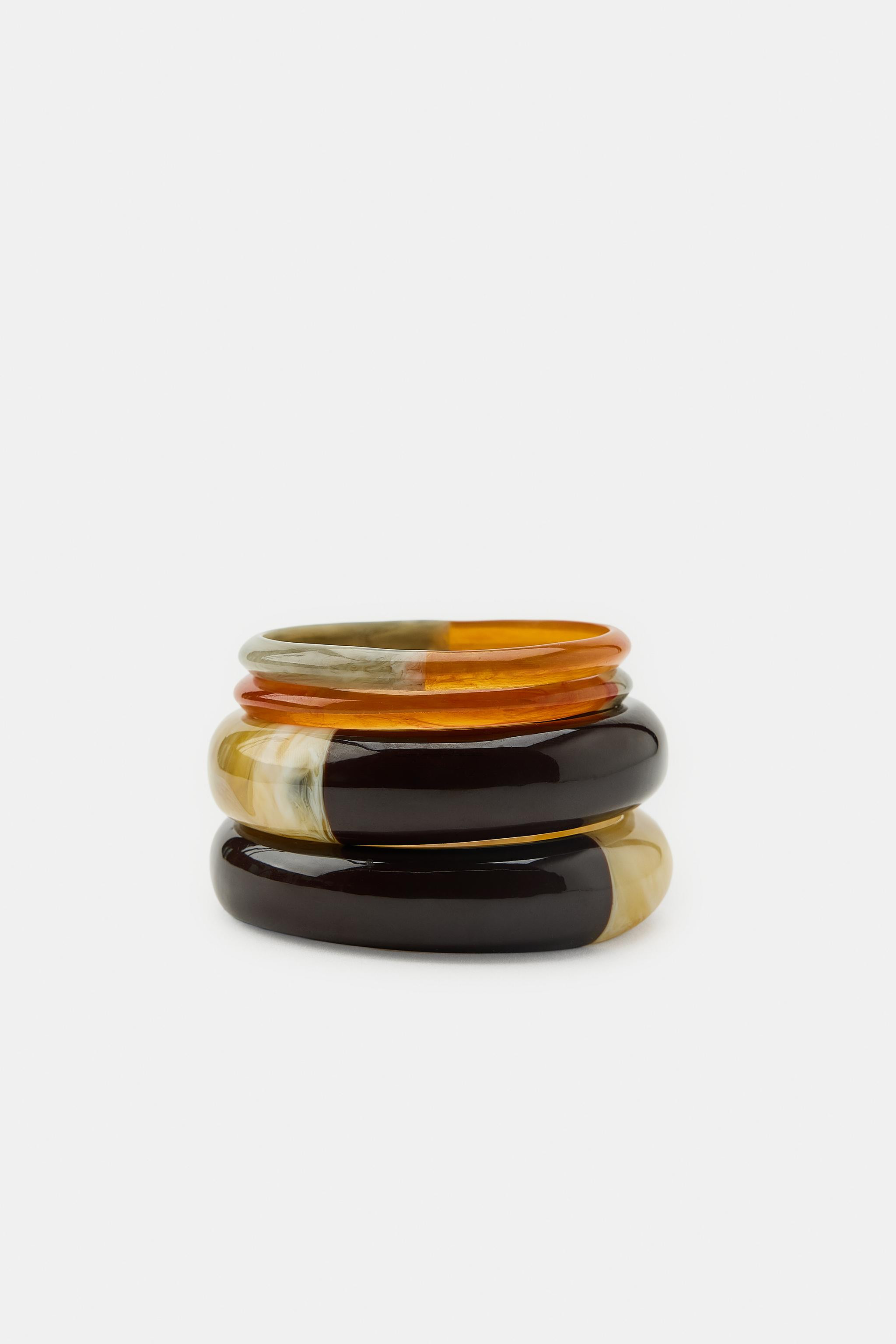 4-PACK OF ASSORTED RESIN BRACELETS | Zara US