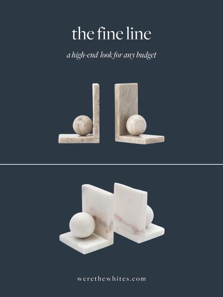 I adore these marble bookends from McGee & Co. They’re the perfect shelf styling piece! They’re more of an investment though, so these look for less ones from Wayfair are a great price point if you’re wanting to get the same look! 

#LTKStyleTip #LTKHome