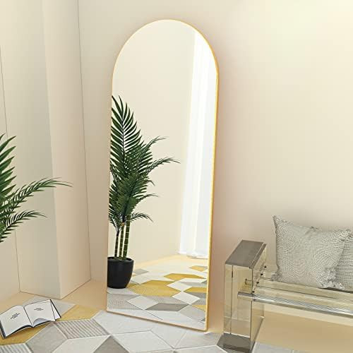 HARRITPURE 65"x22" Full Length Mirror Arched Body Mirror for Wall Wall Mirror Full Body Mirrors MDF  | Amazon (US)