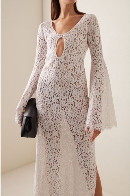 Michael Kors Collection - Cutout Lace Maxi Dress. Classy and chic western wedding dress, perfect for a wedding in the Arizona desert. 

#LTKwedding #LTKstyletip #LTKparties