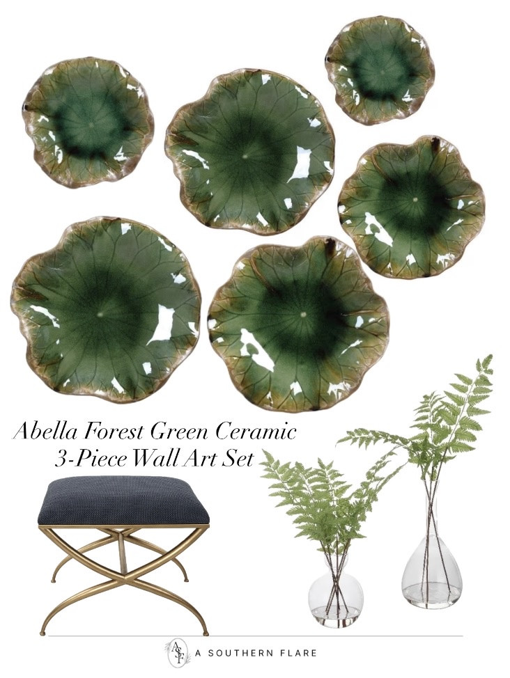 Just added these gorgeous ceramic wall art pieces to my collection! They're perfect for adding some nature-inspired beauty to any room. #HomeDecor #NatureInspired