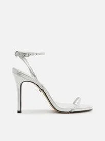 Sandália Prata Arezzo Salto Alto Fino Minimalista | ZZ Mall (BR)