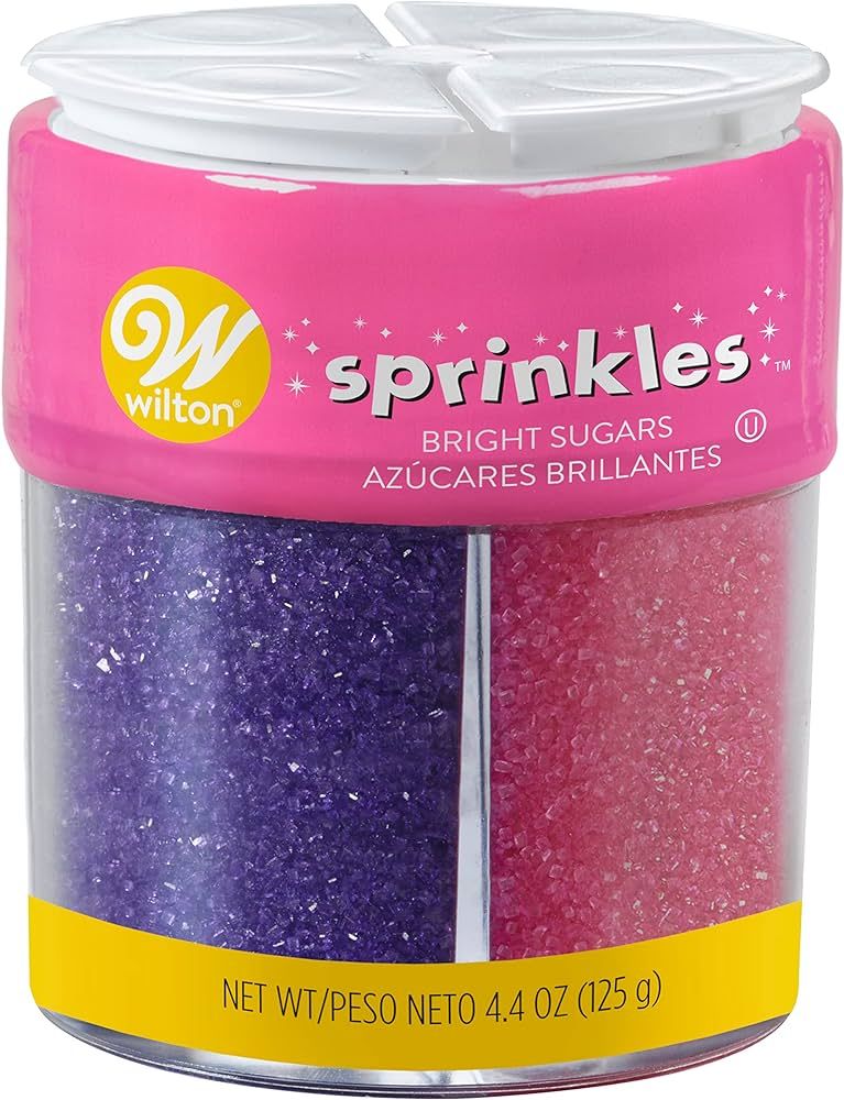 Wilton Colored Sugar Sprinkles Medley Baking Supplies, 4.4 oz, Bright Multicolored, Kosher | Amazon (US)