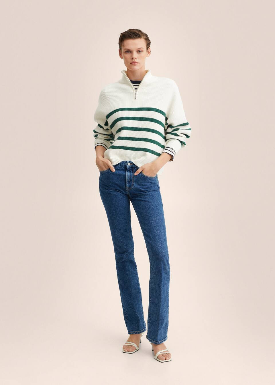 Striped knit sweater | MANGO (US)