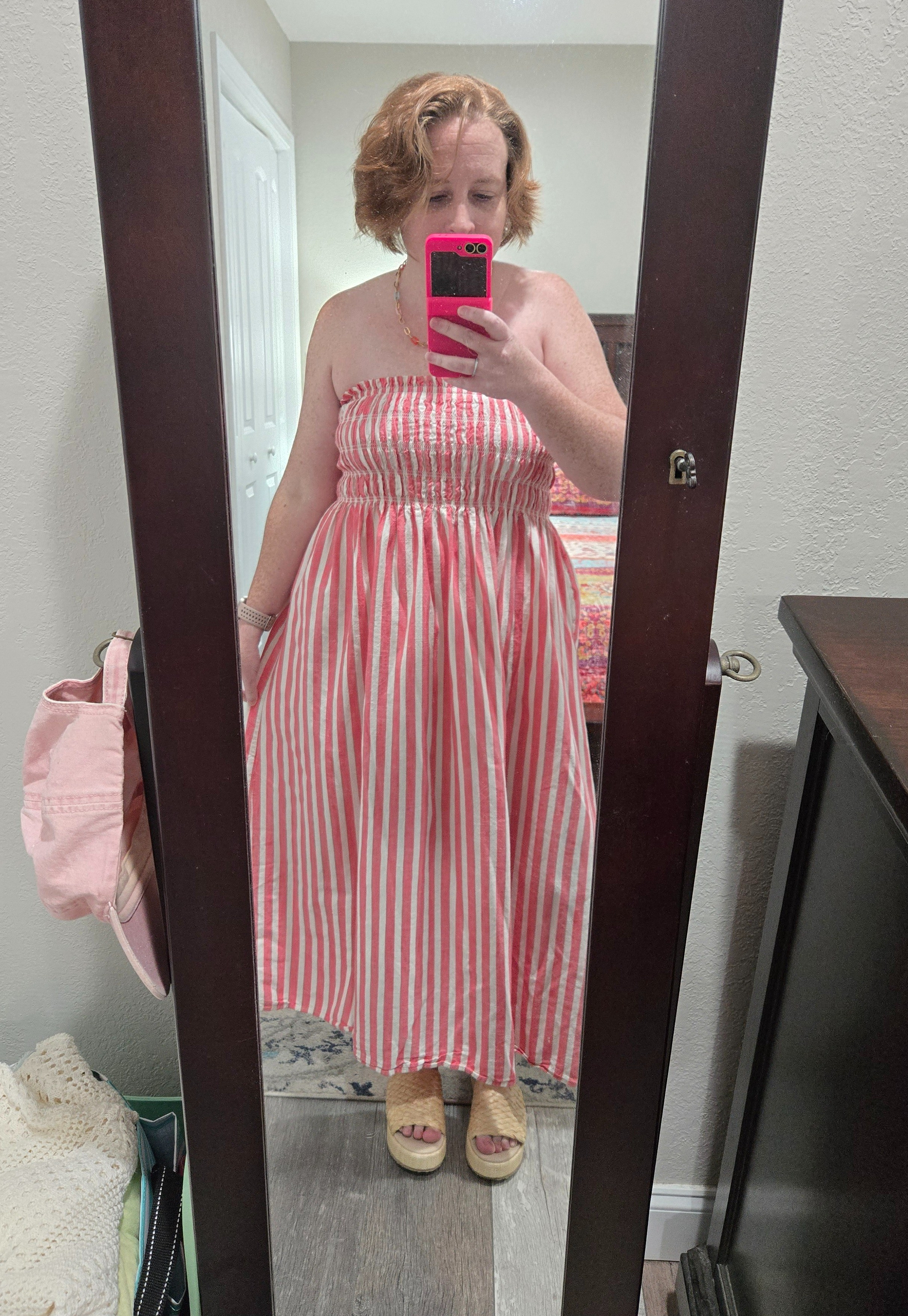 This striped dress is so versatile but also works great on its own. 

 #LTKootd #LTKPetite