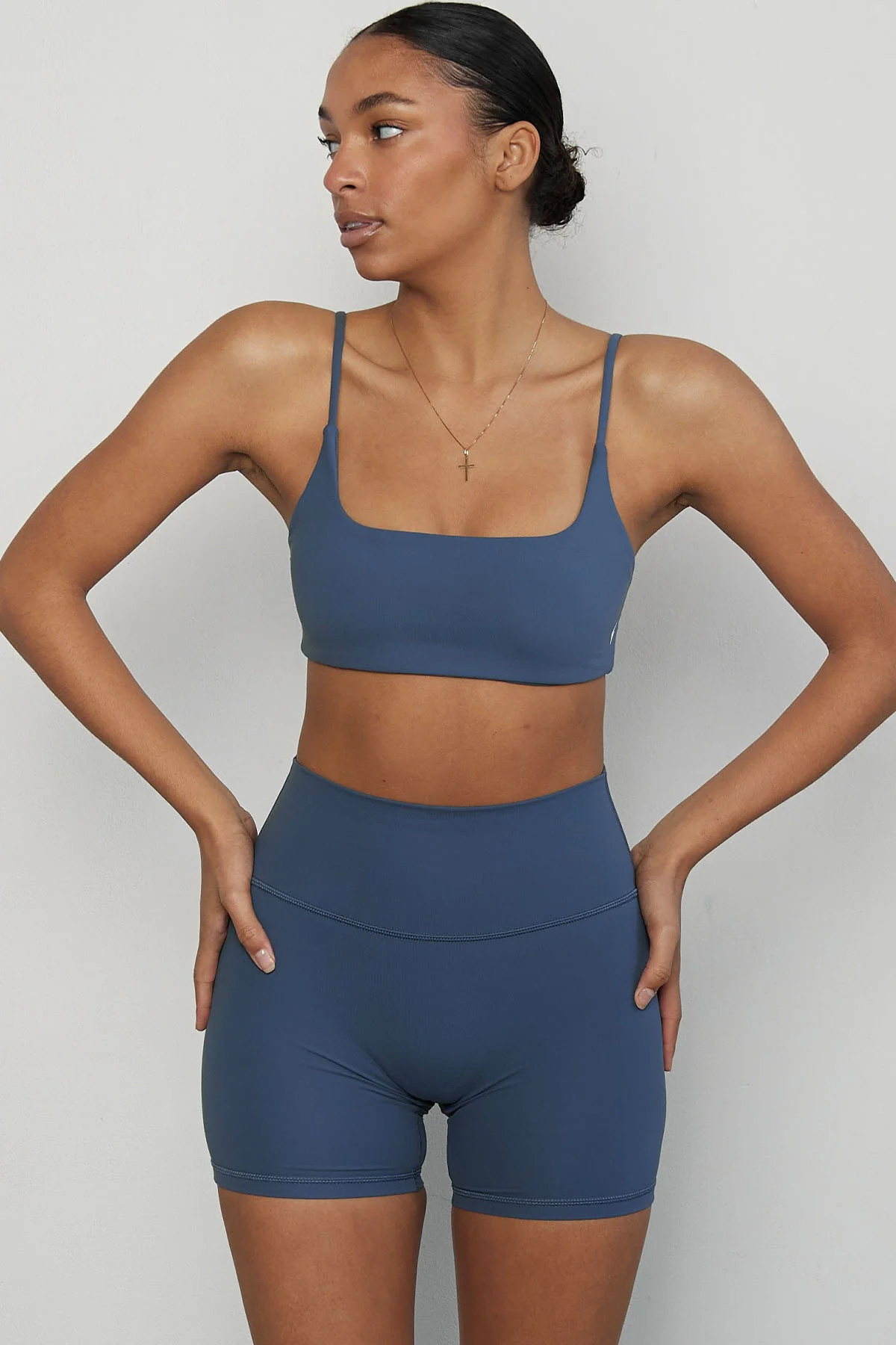 CLASSIC FIT BIKE SHORTS 5" - STONE | Azur Fit