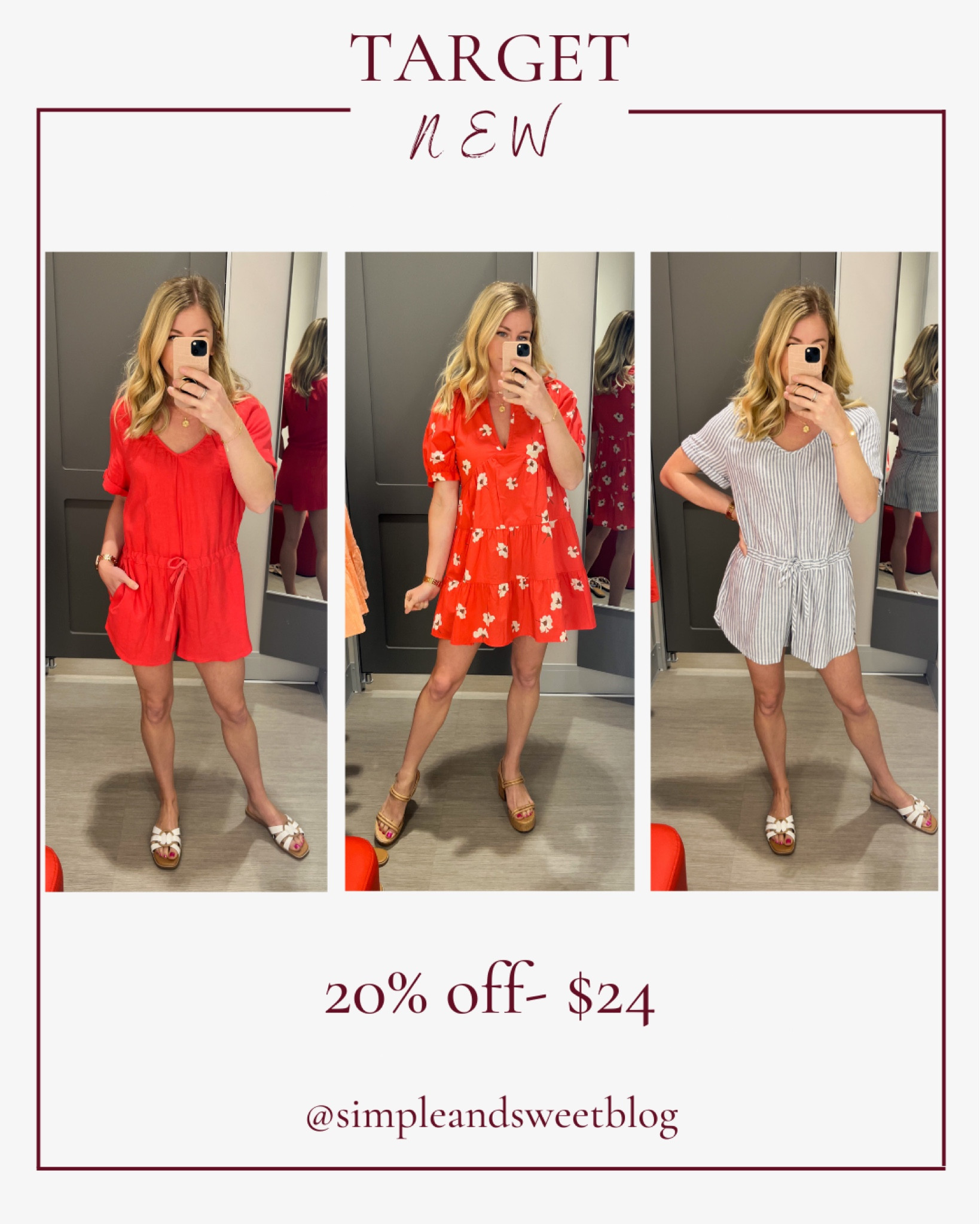 Loving this dress and these comfy little rompers! Wearing size XS in both! 20% off so on sale for $24

#LTKSeasonal #LTKsalealert #LTKunder50