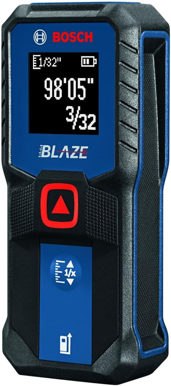 BOSCH GLM100-23 100 Ft BLAZE Laser Distance Measure, Includes 2 AA Batteries | Amazon (US)
