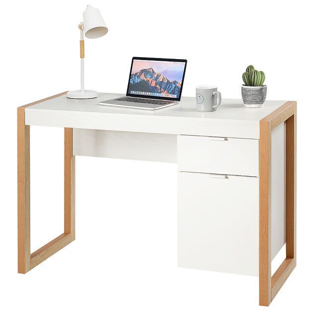 Costway Computer Desk Workstation Table With Drawers Home Office | Target