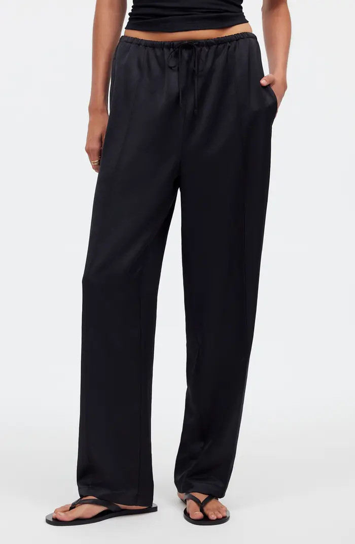 Pintuck Slim Pull-On Pants | Nordstrom