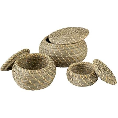 Ikea Seagrass Box with lid, Set of 3, sea Grass | Amazon (US)