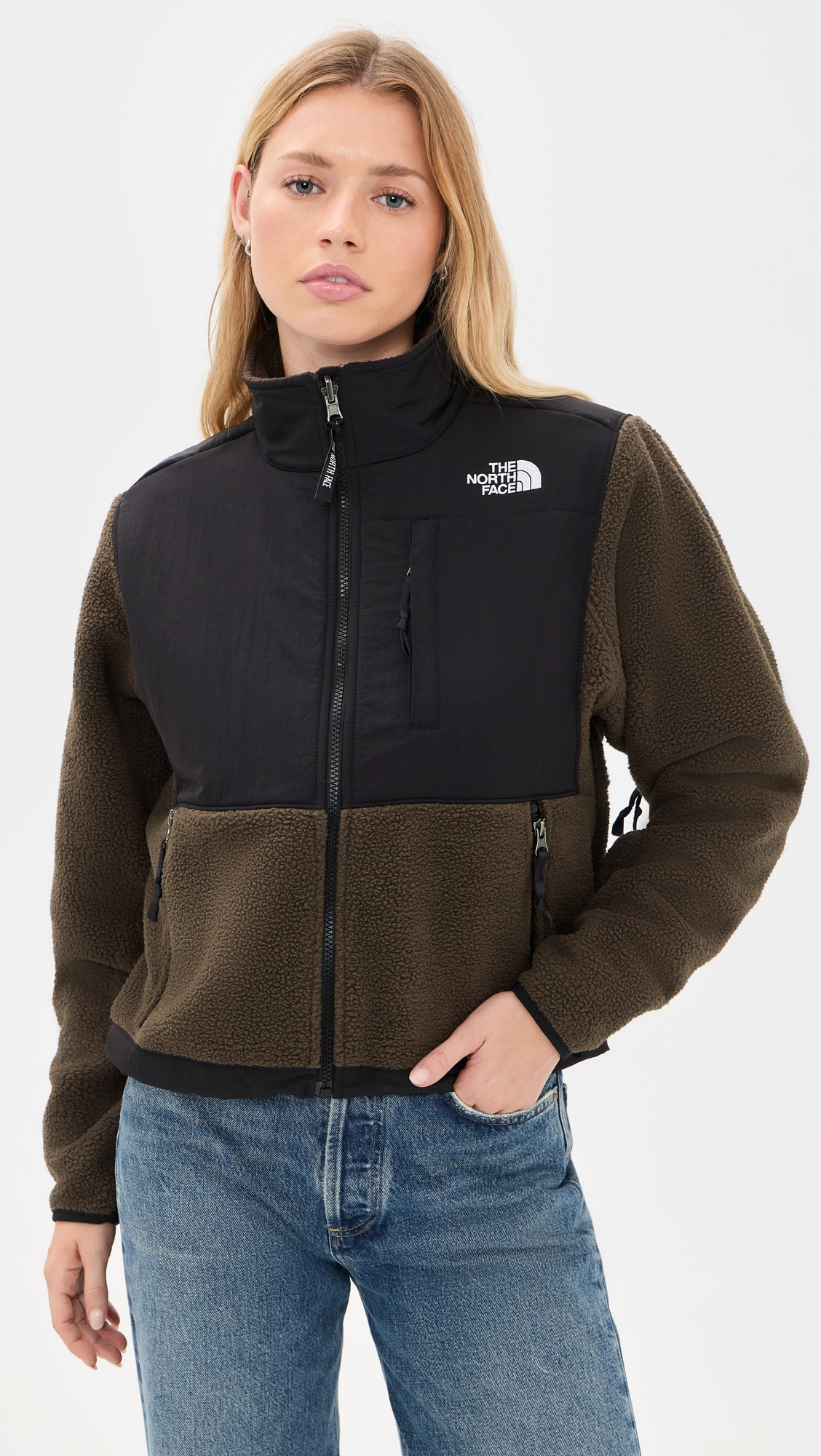The North Face Retro Denali Jacket Dark Chestnut/TNF Black XS | Shopbop