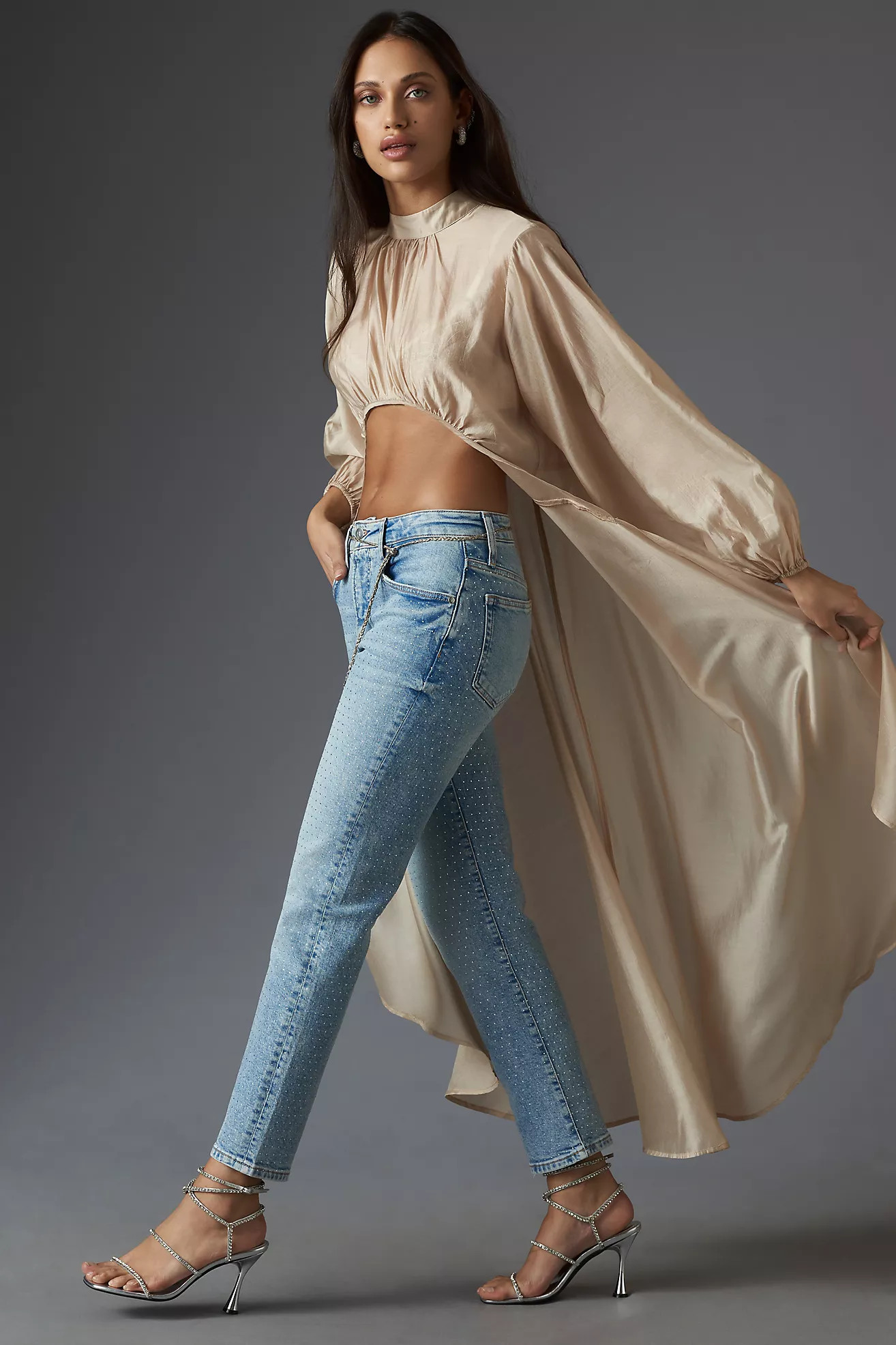 Self Contrast High-Low Kaftan | Anthropologie (US)