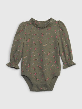 Baby 100% Organic Cotton Mix and Match Ruffle Bodysuit | Gap (US)