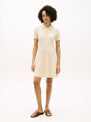 Gold-Button Rib Knit Polo Mini Dress | Tommy Hilfiger | Tommy Hilfiger (US)