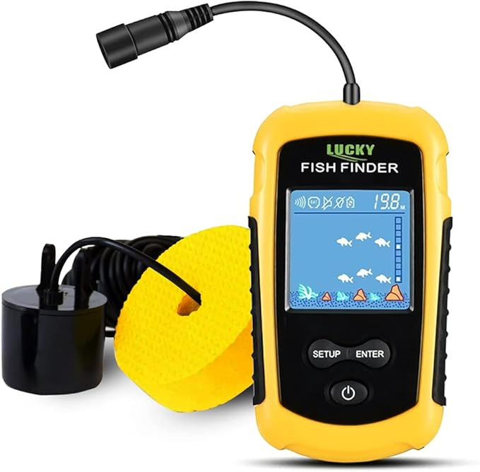 LUCKY Kayak Portable Fish Depth Finder Water Handheld Fish Finder Sonar Castable Kayak Boat Fishf... | Amazon (US)