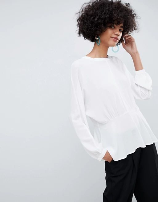 Selected Femme Peplum Blouse | ASOS US