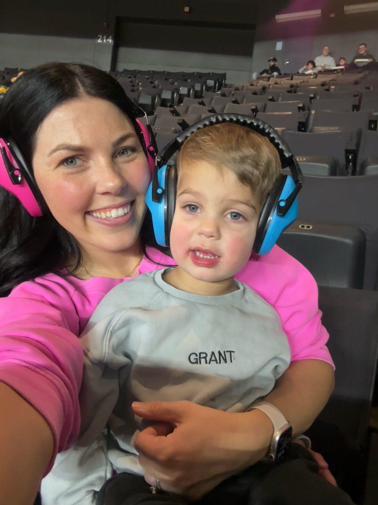 Adult & kids headphones we wore to monster jam. These are deff good to have on hand for fireworks or parades this summer. They fold up tiny and are adjustable! 