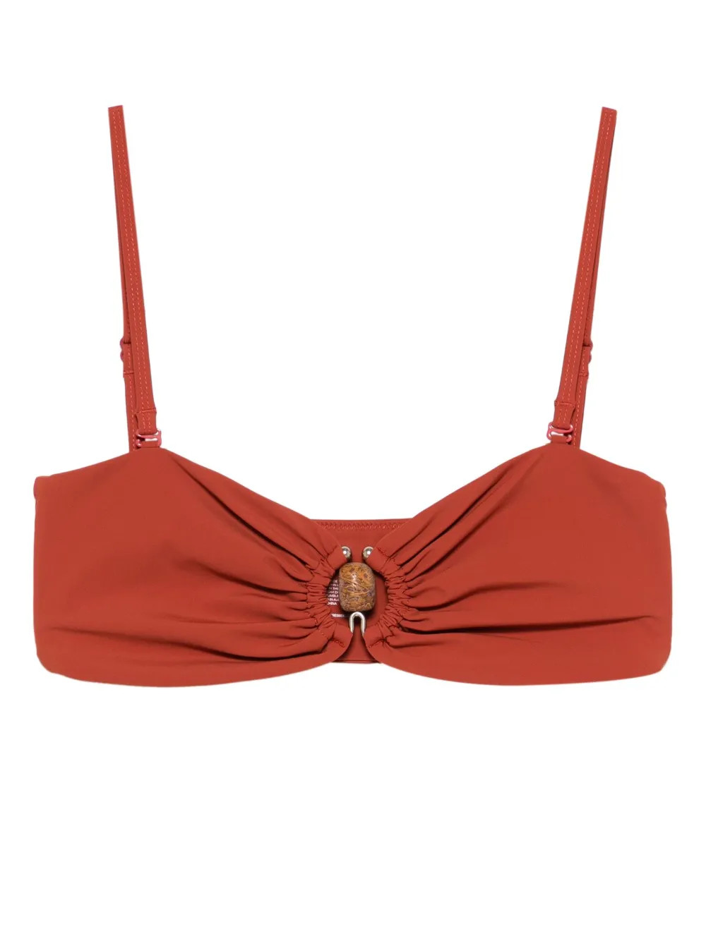 ruched bandeau bikini top | Farfetch Global