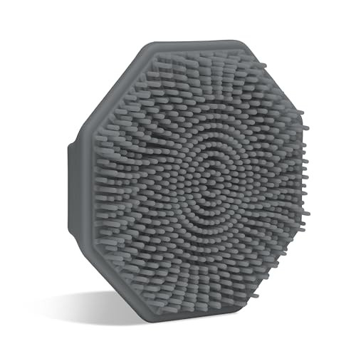 Sud Scrub® Antimicrobial Silicone Face Scrubber, 1 Pack, Gentle Face Exfoliator for Sensitive Skin, Eco Friendly Facial Cleansing Brush, Exfoliating Face Brush for Men and Women (Charcoal) | Amazon (US)