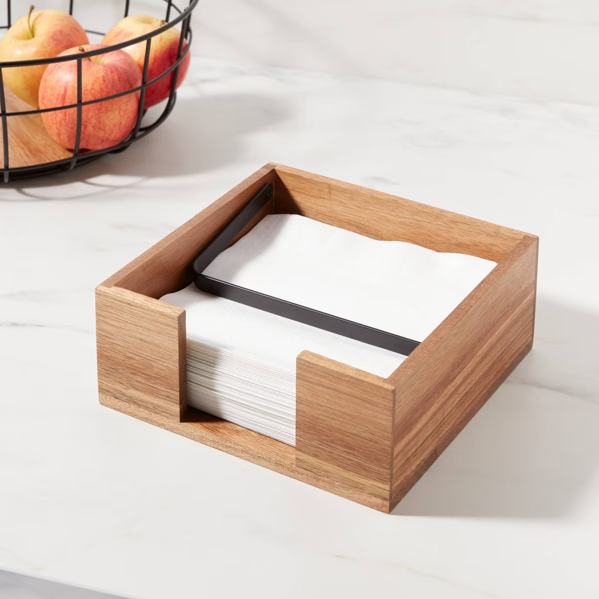 Wood Napkin Holder Black - Threshold™ | Target