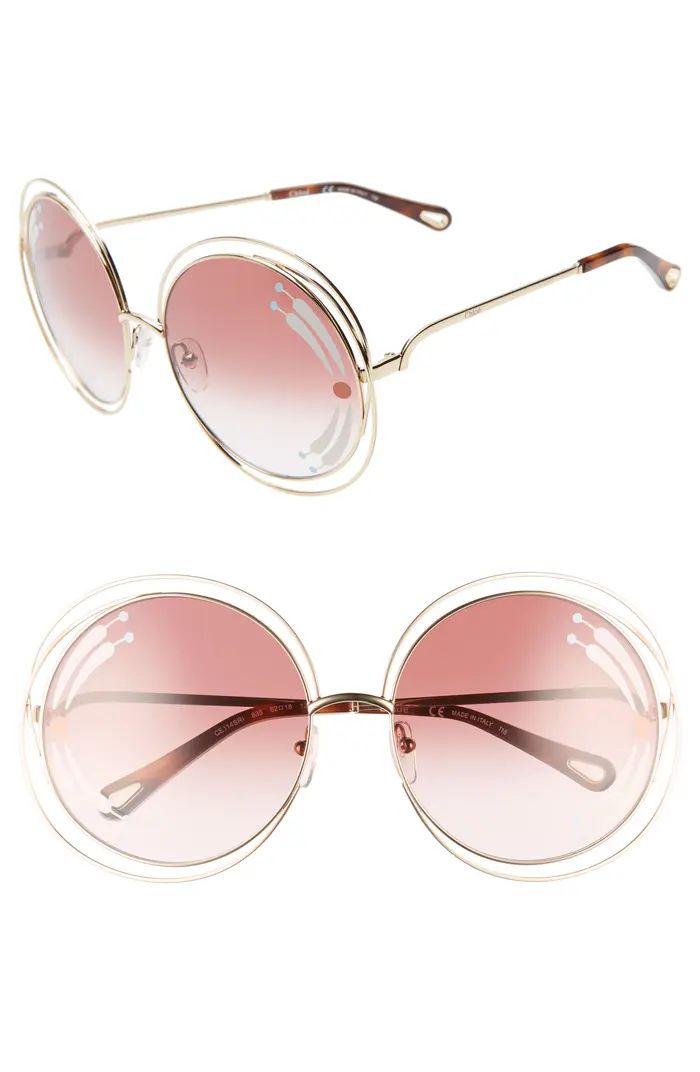 CHLOE ́ Carlina 62mm Oversize Round Sunglasses | Nordstromrack | Nordstrom Rack