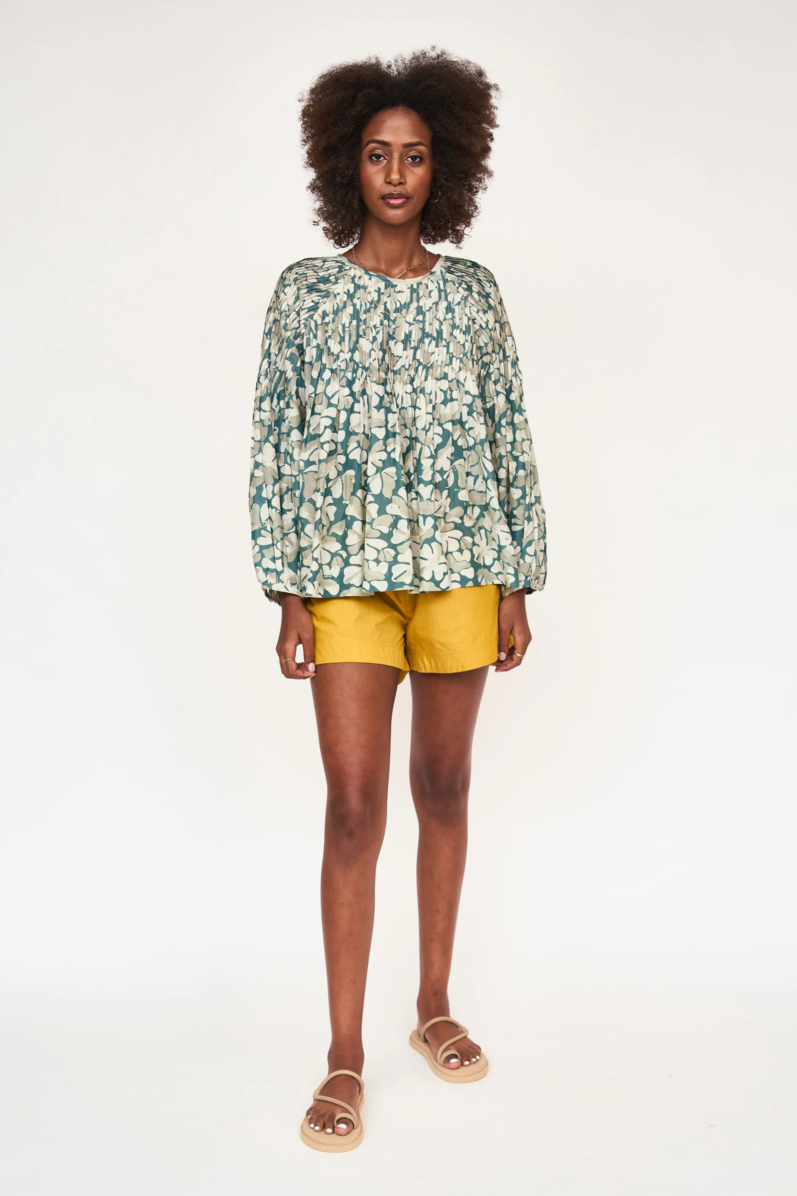 Kerala Blouse in Plumeria - MIRTH | MIRTH