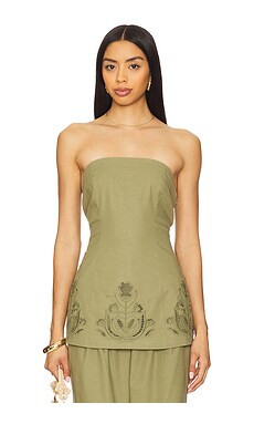 4th & Reckless Tyra Top in Olive from Revolve.com | Revolve Clothing (Global)