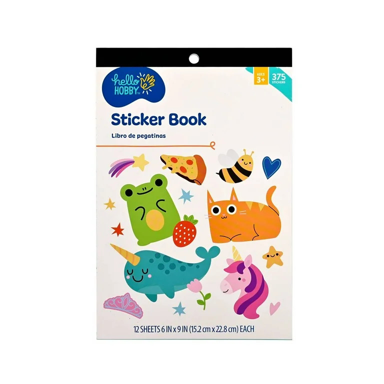 Hello Hobby Multicolor Sticker Book - 12 Themed Sheets for Crafts | Walmart (US)
