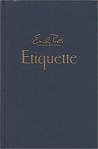 Emily Post's Etiquette The Blue Book of Social Usage    Hardcover – January 1, 1960 | Amazon (US)