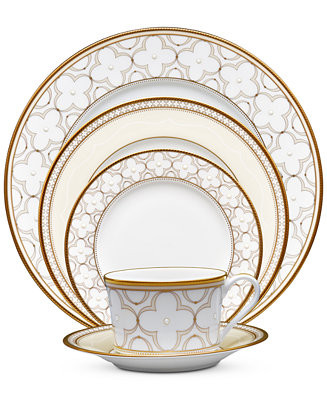 Noritake Trefolio Gold 5-Piece Place Setting - Macy's | Macy's