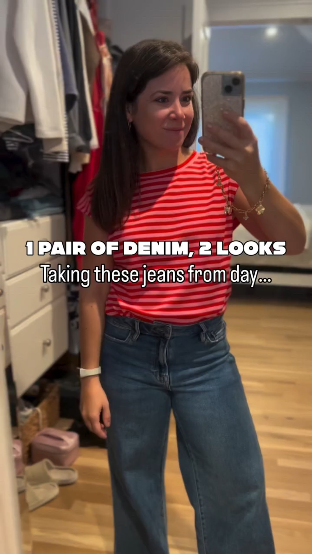 Gotta love versatility 🙌 These wide leg jeans were perfect for a casual day at work and a night out with friends 🎉 

Which look was your favorite?? ⬇️

❤️ Real life mom vibes and style! @styledinchaos

✨Boy mom | teacher | comfortable style | affordable fashion | petite friendly | teacher outfits | style for everyday life ✨

#LTKdayinmylife #LTKPetite #LTKmomlife
