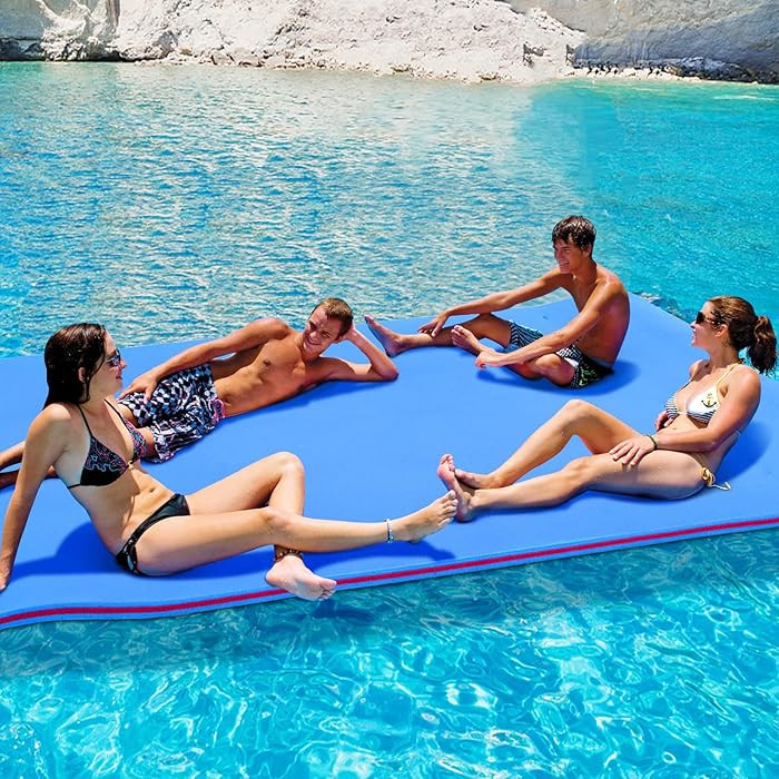 6/9/12/18 Ft Floating Mat, Lily Pad Floating Mat, Water Mat for 1-9 Adults, Floating Pad for Lake... | Amazon (US)