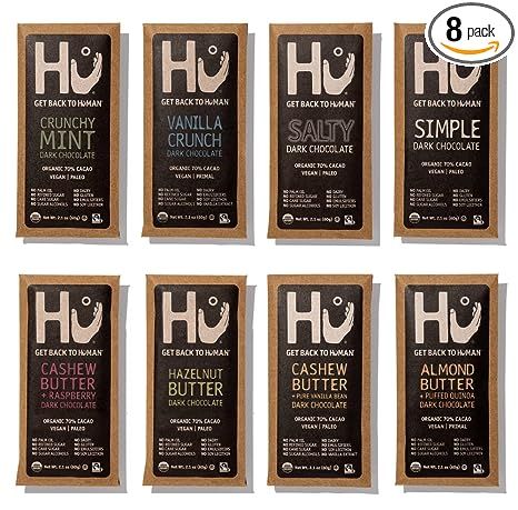 Hu Chocolate Bars | 8 Pack VARIETY SAMPLER PACK | Natural Organic Vegan, Gluten Free, Paleo, Non ... | Amazon (US)