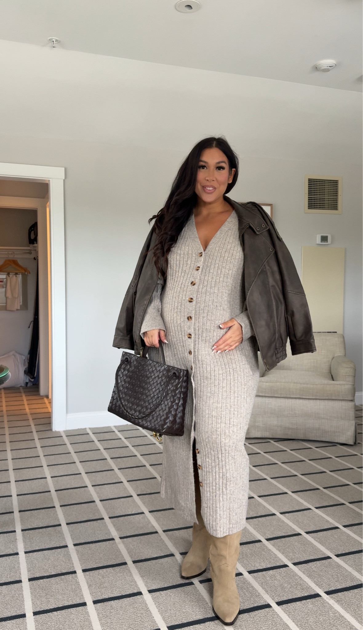 Size XL sweater dress!
-
-
-
Midsize fall outfit, fall fashion, midsize outfit, cold weather outfit 

#LTKBump #LTKSeasonal #LTKMidsize