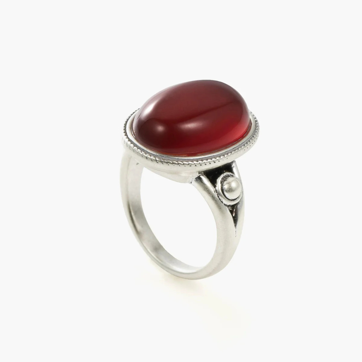 Mystique Ring | Vintage-Inspired Oval Carnelian Ring | en route jewelry | en route jewelry