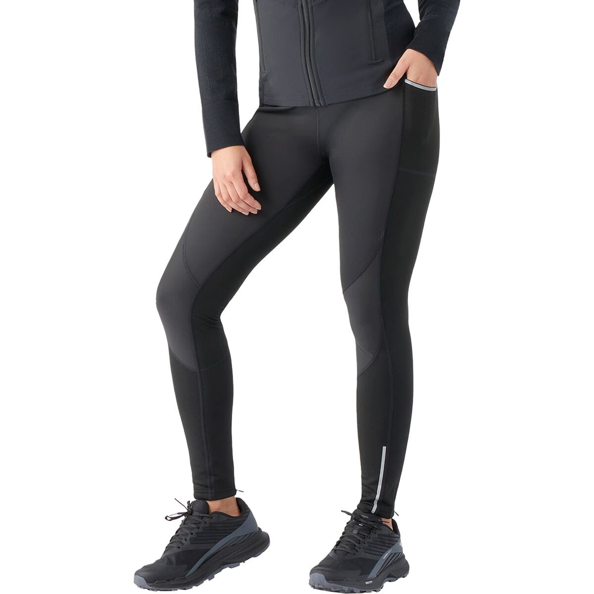 Smartwool Active Fleece Wind Tight - Women's Black, M | Backcountry