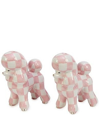 MacKenzie-Childs Rosy Poodle Salt Pepper Set - Rosy | Dillard's