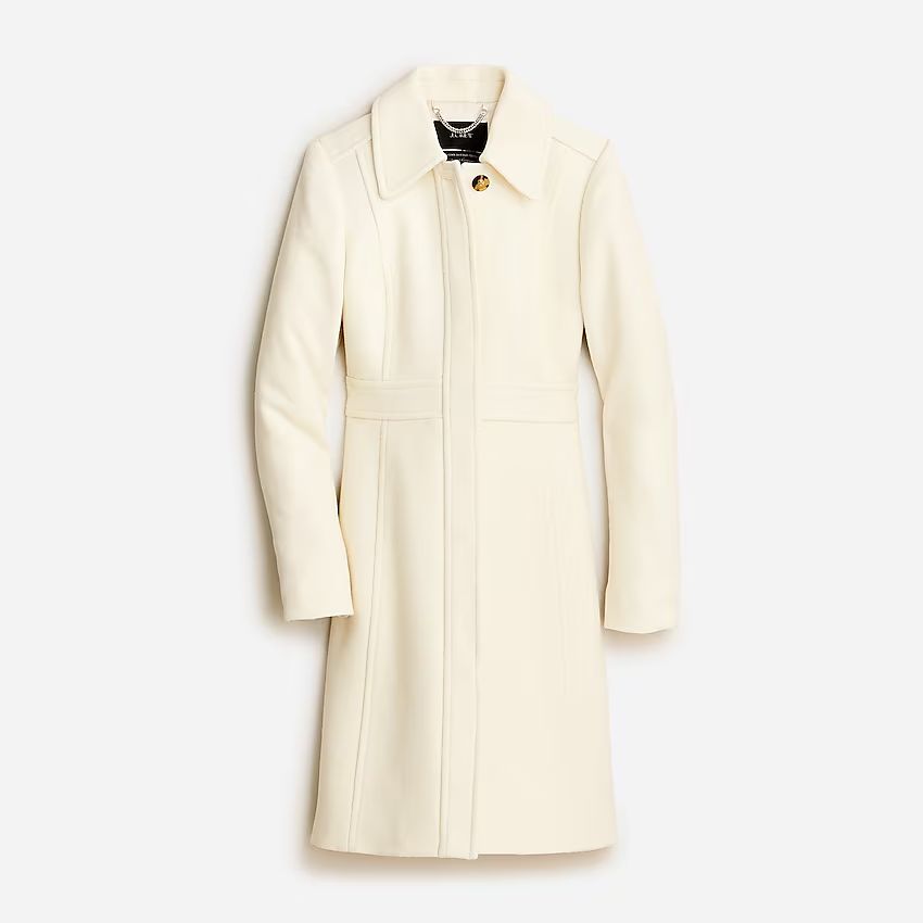 Petite new lady day topcoat in Italian double-cloth wool | J.Crew US