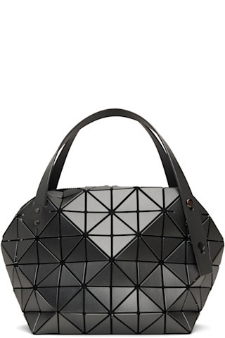 BAO BAO ISSEY MIYAKE - Gunmetal Boston Bag | SSENSE