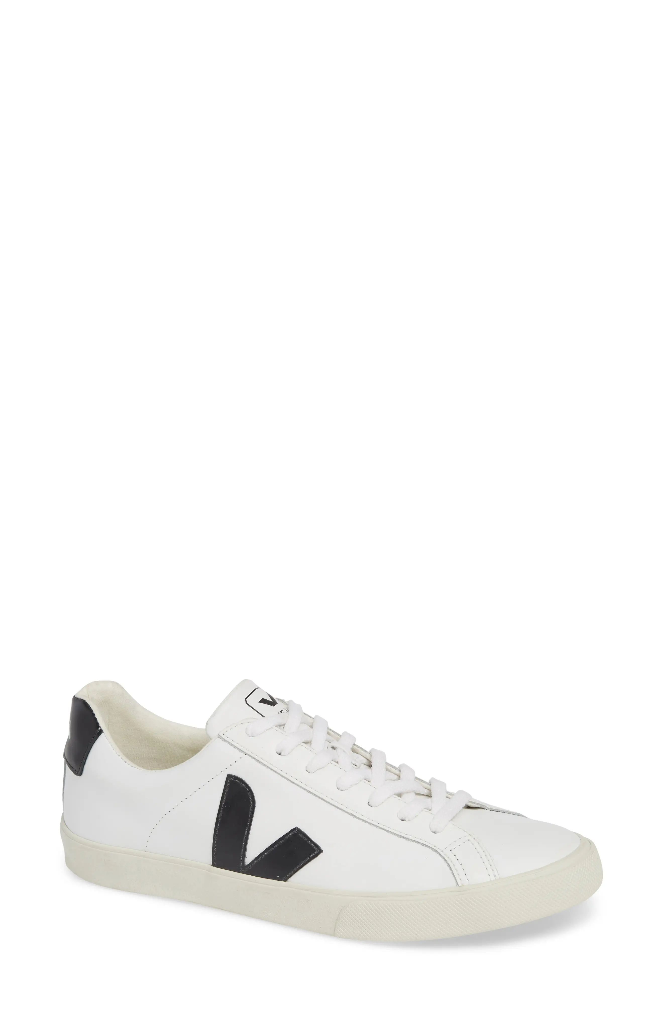 Veja Espalar Sneaker in Extra White Black at Nordstrom, Size 40Eu | Nordstrom