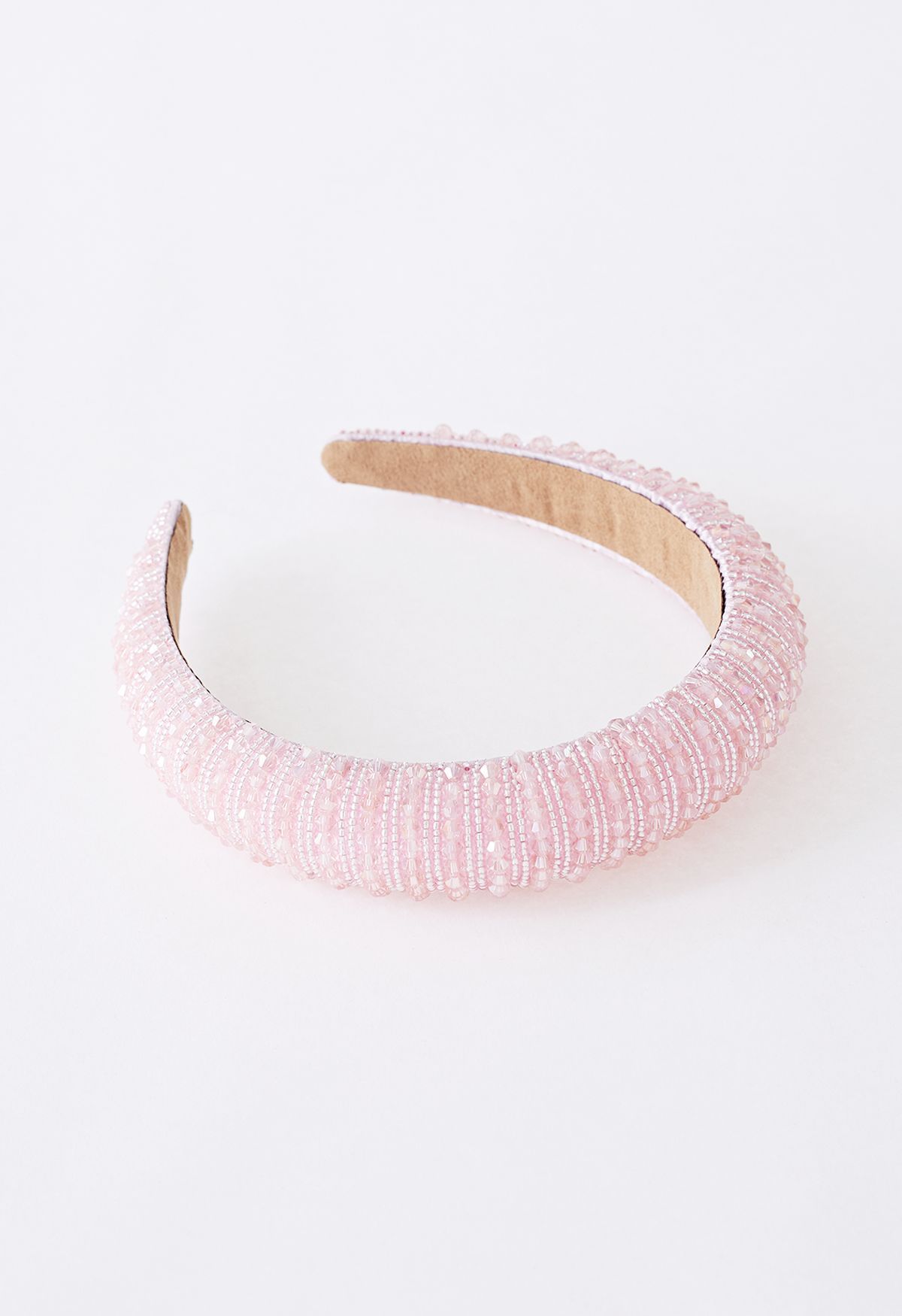 Full Rhinestone Crystal Headband in Pink | Chicwish